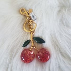 Nwt Coach Cherries bagcharm/keychain